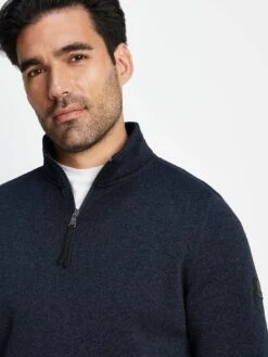 TOG24 Men's Pearson1/4 Zip Knitlook Fleece - Purple -Sport Sphere VOQLJ SQ3 0000000039 PURPLE MDo