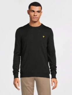 Lyle & Scott Golf Crew Neck Pullover - Black