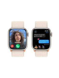 Apple Watch Series 9 (GPS + Cellular), 41mm Starlight Aluminium Case With Starlight Sport Loop -Sport Sphere VPWCI SQ4 0000016239 STARLIGHT SLd