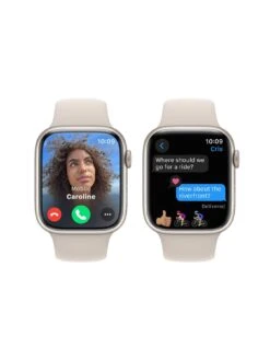 Apple Watch Series 9 (GPS), 45mm Starlight Aluminium Case With Starlight Sport Band -Sport Sphere VPWCM SQ4 0000016239 STARLIGHT SLd