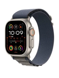 Apple Watch Ultra 2 (GPS + Cellular), 49mm Titanium Case With Blue Alpine Loop