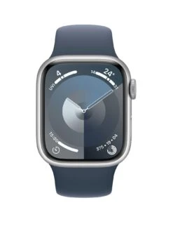 Apple Watch Series 9 (GPS), 41mm Silver Aluminium Case With Storm Blue Sport Band -Sport Sphere VPWDF SQ2 0000000020 BLUE SLb