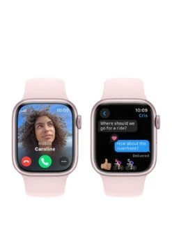 Apple Watch Series 9 (GPS + Cellular), 41mm Pink Aluminium Case With Light Pink Sport Band - S/M -Sport Sphere VPWDZ SQ3 0000000063 PINK SLa