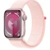 Apple Watch Series 9 (GPS), 41mm Pink Aluminium Case With Light Pink Sport Loop