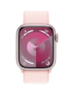 Apple Watch Series 9 (GPS), 41mm Pink Aluminium Case With Light Pink Sport Loop -Sport Sphere VPWEB SQ2 0000000063 PINK SLb