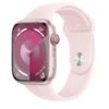 Apple Watch Series 9 (GPS + Cellular), 45mm Pink Aluminium Case With Light Pink Sport Band - S/M