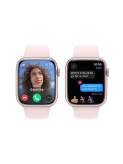 Apple Watch Series 9 (GPS + Cellular), 45mm Pink Aluminium Case With Light Pink Sport Band - S/M -Sport Sphere VPWED SQ4 0000000063 PINK SLd
