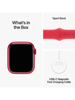 Apple Watch Series 9 (GPS), 41mm (PRODUCT)RED Aluminium Case With (PRODUCT)RED Sport Band -Sport Sphere VPWZP SQ7 0000000017 RED SLd3