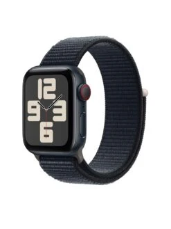 Apple Watch SE (GPS + Cellular, 2023) 40mm Midnight Aluminium Case With Midnight Sport Loop