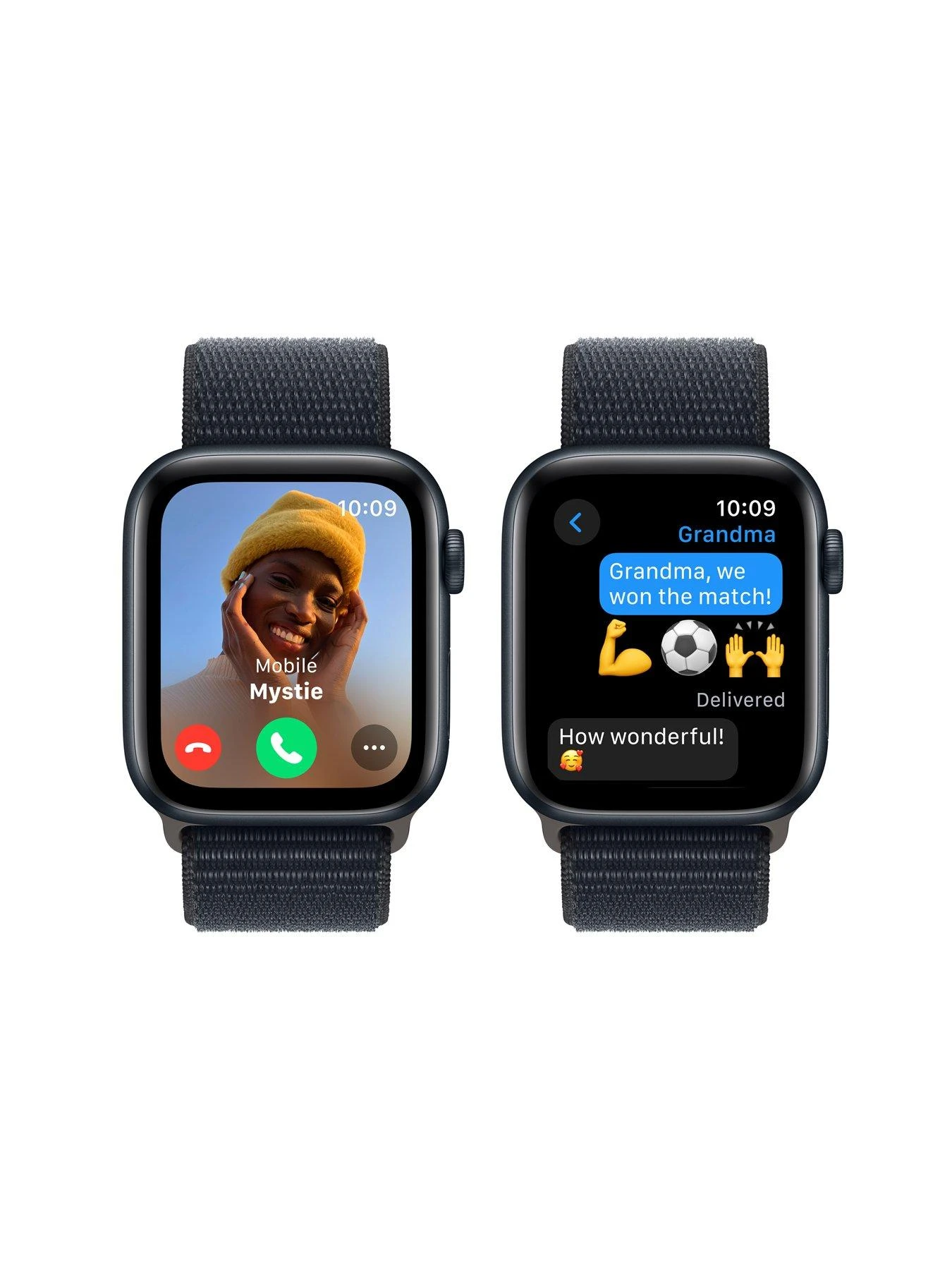 Apple Watch SE (GPS, 2023) 44mm Midnight Aluminium Case With Midnight Sport Loop 4 Apple Watch SE (GPS, 2023) 44mm Midnight Aluminium Case With Midnight Sport Loop - Image 4