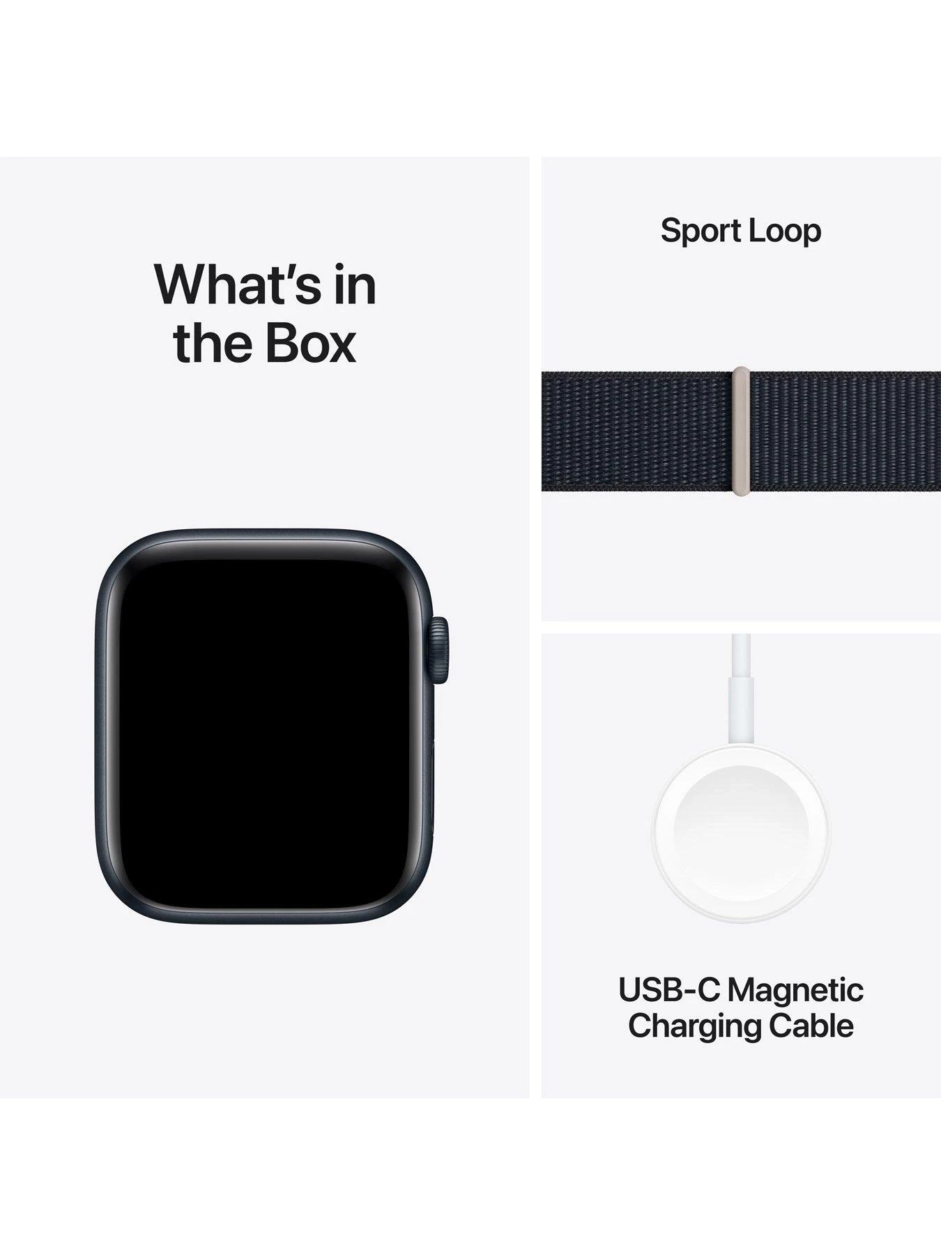 Apple Watch SE (GPS, 2023) 44mm Midnight Aluminium Case With Midnight Sport Loop 7 Apple Watch SE (GPS, 2023) 44mm Midnight Aluminium Case With Midnight Sport Loop - Image 7