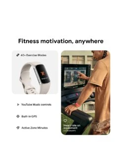 Fitbit Charge 6 - Porcelain Band / Silver Aluminum Case -Sport Sphere VQQBG SQ3 0000001475 PORCELAIN SLa