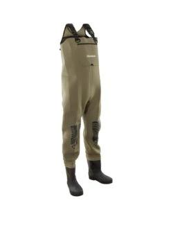 Snowbee Classic Neoprene Cleated Chest Wader - Light Olive